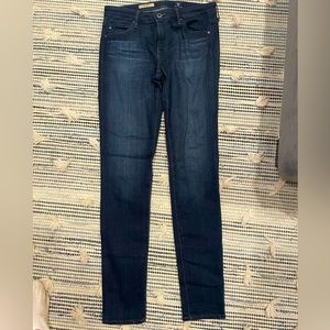 AG skinny Jean - 28R - dark wash - mid rise.